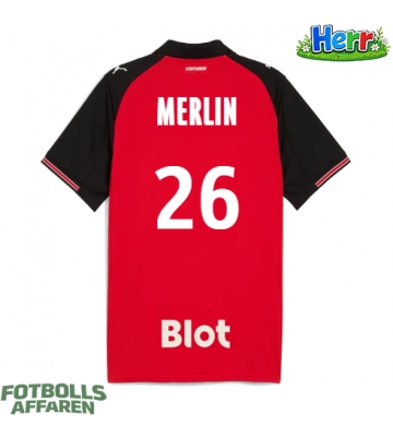 Stade Rennais Quentin Merlin #26 Hemmatröja 2025-26 Kortärmad